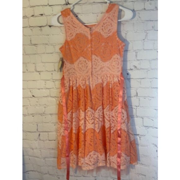 Speechless Girls Pastel  Holiday Lace Round Neck Sleeveless Dress 14 NWT - Picture 3 of 8